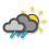 meteo: molto nuvoloso, pioggia