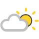 weer: licht bewolkt, zonnig