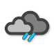 weather: overcast, light rain